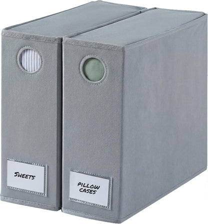 Sheet Organizers - Foldable Sheets Set Organizer - King/Queen - Grey