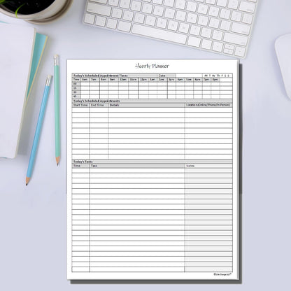 Life Charge Weekly Planner Notepad for Work & Home, Weekly To Do List Pad with Daily Checklist, Priority & Notes, 60 Pages, 8.5 x 11 Letter, Landscape