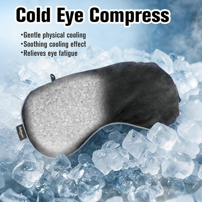BeHoomi Cooling & Heated Eye Mask, Weighted Eye Mask for Sleeping, Purple
