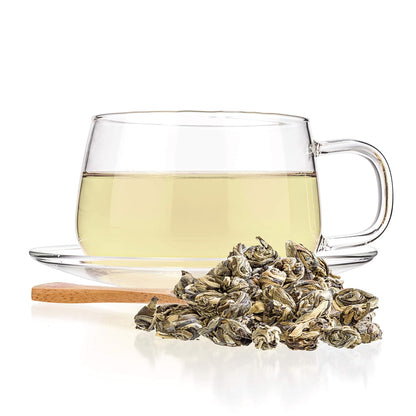 Tealyra | Jasmine Phoenix Pearls Loose Leaf Green Tea, 110g (4 oz)