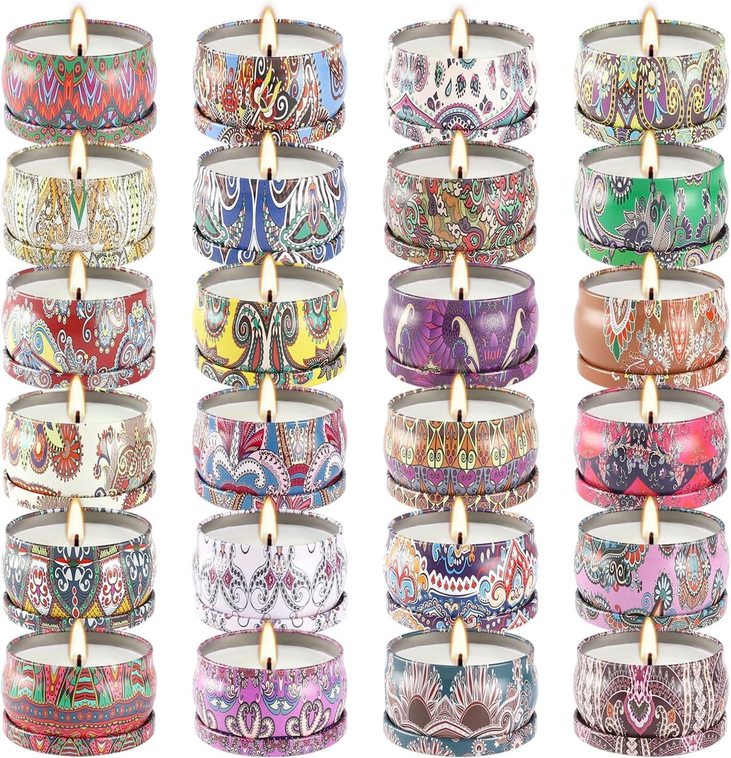 36 Pack Scented Candles Set for Home, Relaxing Stress Relief, Aromatherapy - Natural Soy Wax and Fragrance - Gifts for Women, Mom, Best Friend, Wife, Birthday