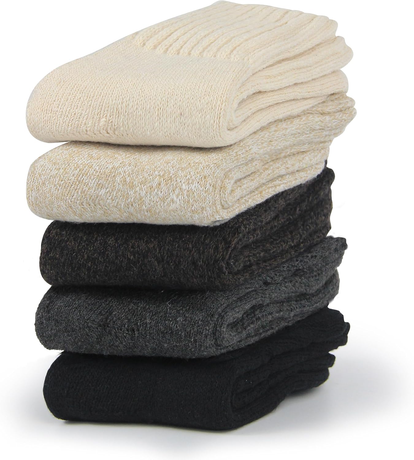 BenSorts Women's Winter Boots Socks Thick Warm Cozy Crew Socks Solid Color Gifts