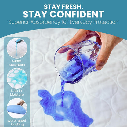 Epica Incontinence Bed Pads Washable Waterproof, 34"x52" (2 Pack), USA Made