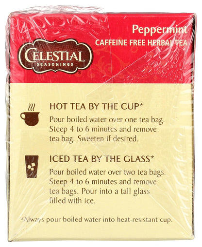 Celestial Seasonings Peppermint Herbal Tea, 20 ct