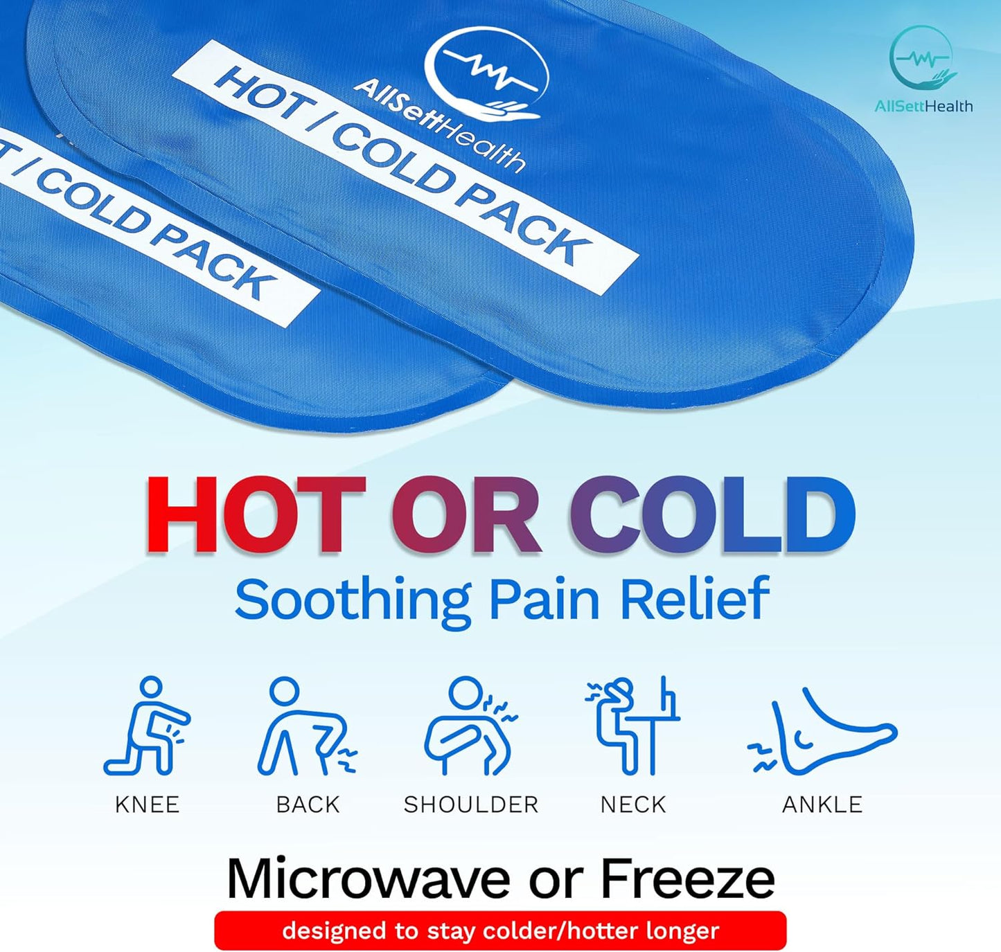 Wrist Ice Pack Wrap - Hot and Cold Gel Thumb & Hand Ice Pack Glove for Arthritis Relief | Microwavable & Freezer Safe, Dual Therapy for Carpal Tunnel, Tendonitis, Swelling, Targeted Relief for Hand