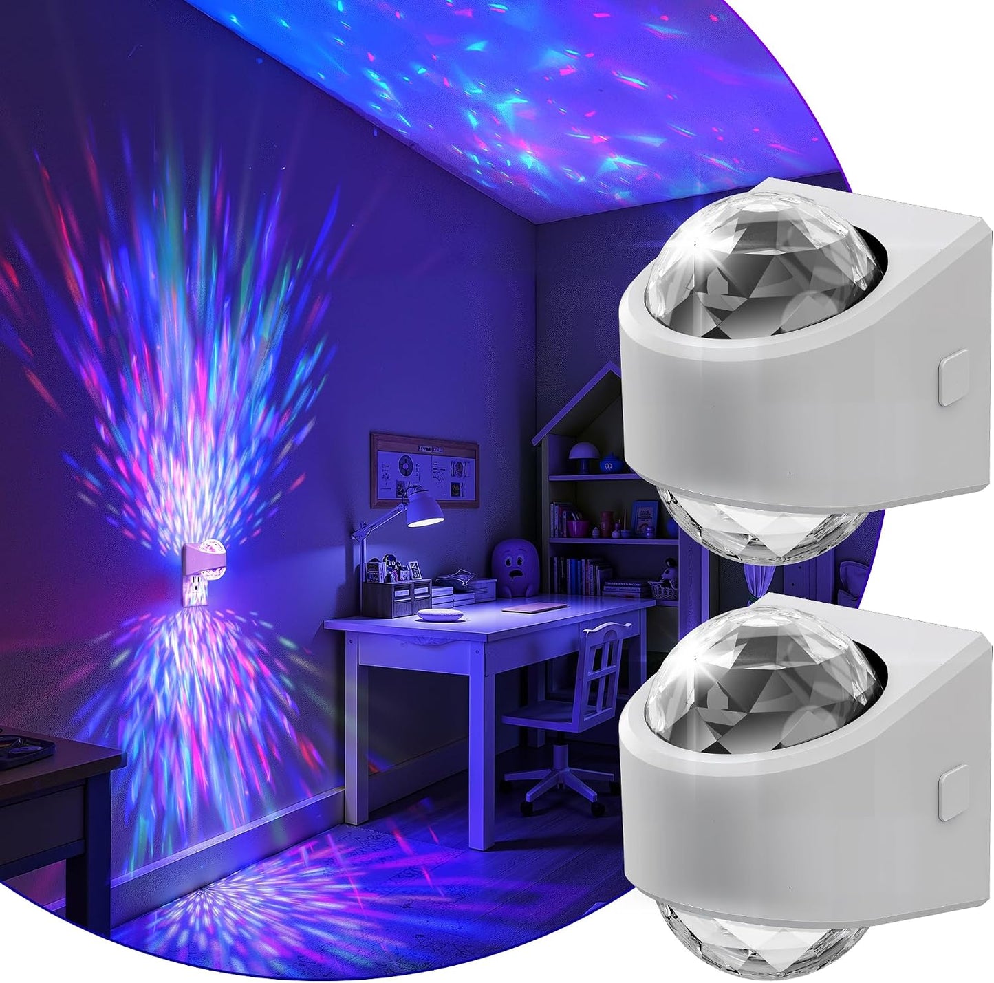L LOHAS LED Night Light,Projector Night Light with Dusk to Dawn Sensor