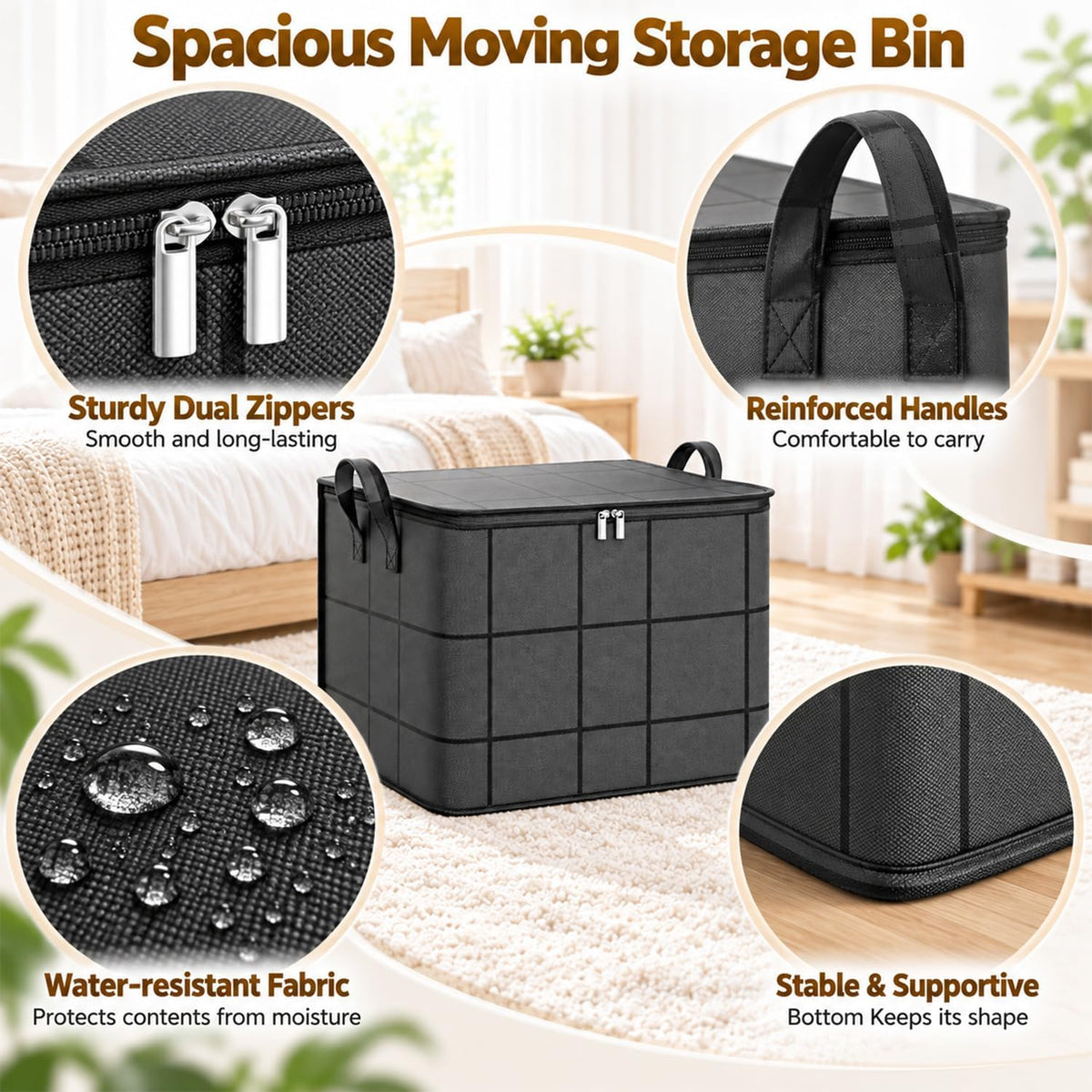 Portable Moving Storage Bags,Heavy Duty Moving Bags,Storage Bags for Moving