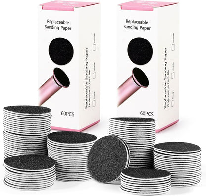 LIONVISON Electric Foot Callus Remover: Adjustable Speed Foot File for Cracked Heels - Working Women's Summer Pedicure Tool with 60pcs Sandpaper Discs - Dead Skin Remover for Dry Feet at-Home