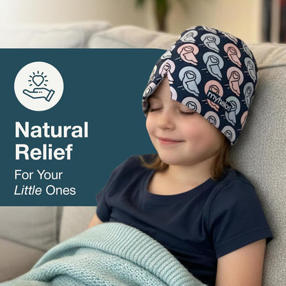 Myhalos® Migraine Relief Cap, Ice Hat for Migraines, Headache Relief Cap, 30% More Gel, Hot & Cold Therapy Head Ice Pack, Cooling Headache Hat, Tension Wrap, Hangover Cap, Ice Face Mask, FSA|HSA