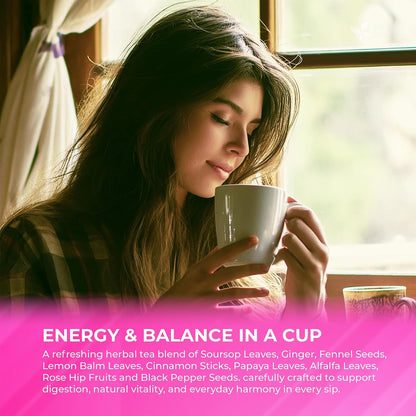 FreshDrinkUS, Premium Happy Belly Tea, 135 Count, Caffeine Free Infusion