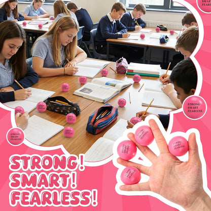 Sotiff 100 Pcs Motivational Balls Bulk for Adults, Ten Colors Inspirational