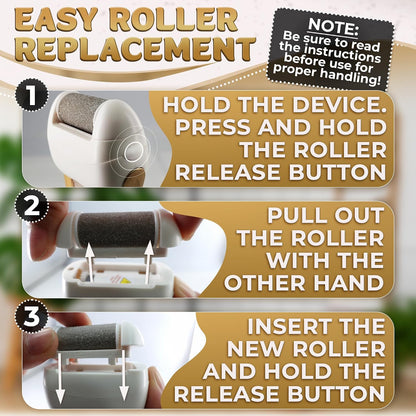Battery Operated Foot Callus Remover for Dead Skin, Exfoliating Tool