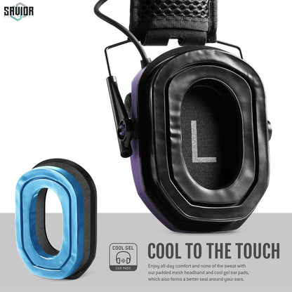 Savior Equipment Apollo Electronic Earmuffs For Shooting w/Gel Ear Pads, 24dB NRR, Noise Cancelling Ear Protection Headset