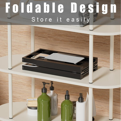 Foldable Bathtub Caddy Tray for Tub,Bamboo Expandable Bath Table Trays,Premium Bathroom Accessories for New Home & Mothers Day & Birthday Gifts for Couples,Natural