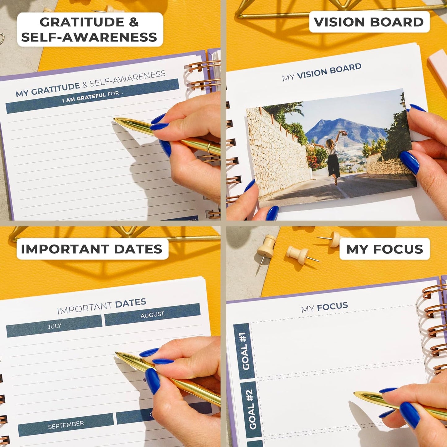Clever Fox Planner 2nd Edition – Colorful Weekly & Monthly Goal Planner, Time Management & Productivity Organizer, Undated, A5 (Dark Teal)