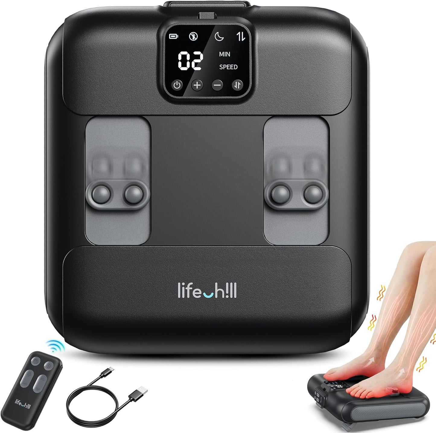 lifechill Foot Massager with Cordless [2026 Upgraded],Foot Massager for Plantar Fasciitis & Neuropathy, FSA Eligible HSA Office Desk Home Travel, Gift for Women Mom