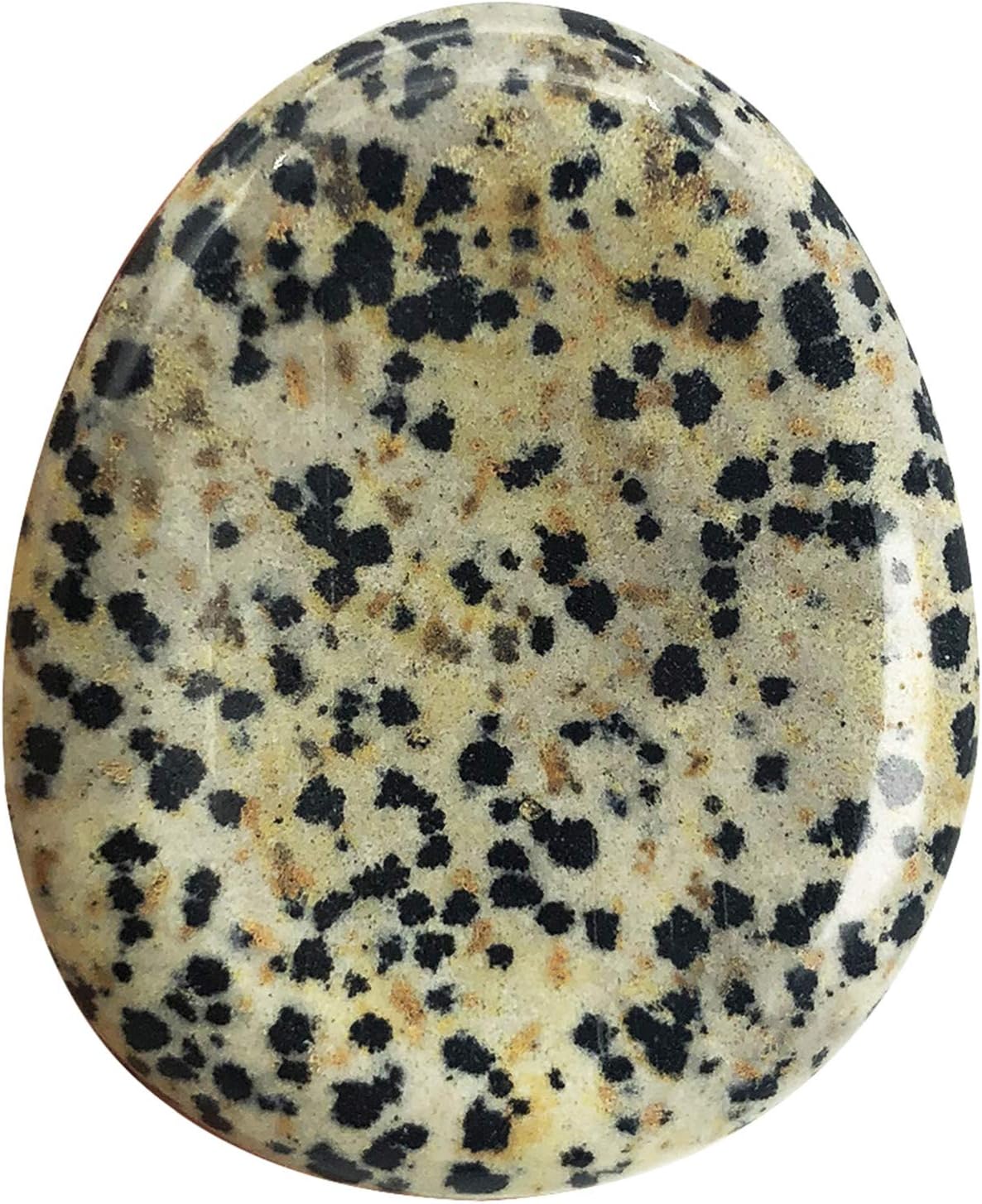 Fekuar Natural Moonstone Crystal Thumb Worry Stone, Hand Carved Healing Crystal Teardrop Pocket Worry Stones for Anxiety Stress Relief Meditation