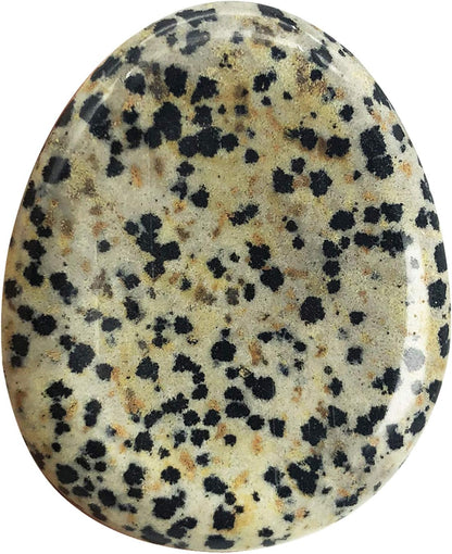 Fekuar Natural Moonstone Crystal Thumb Worry Stone, Hand Carved Healing Crystal Teardrop Pocket Worry Stones for Anxiety Stress Relief Meditation