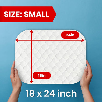 RMS Ultra Soft 4-Layer Washable and Reusable Incontinence Bed Pad, 34"x36"