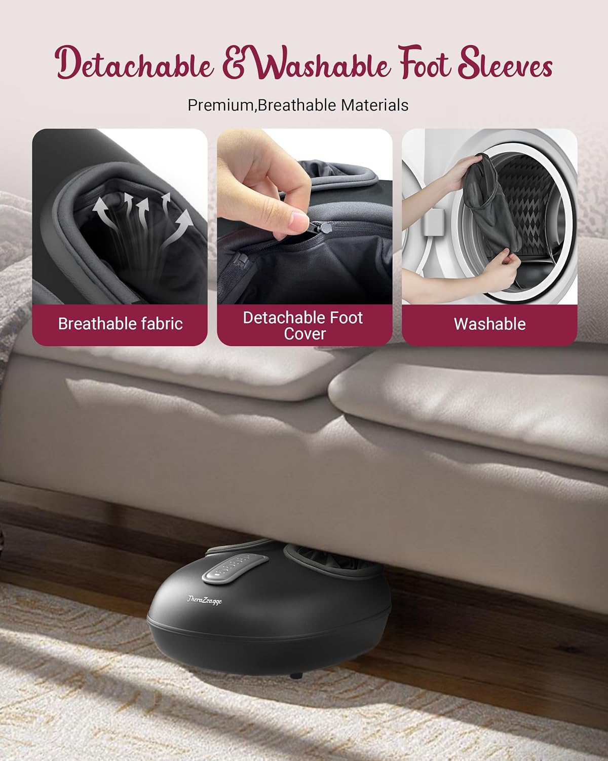 Shiatsu Foot Massager with Heat [2026 Upgraded], Gifts for Him Her, FSA Eligible Deep Kneading Compression, Remote Control, HSA Feet Massage for Plantar Fasciitis, Fits Size 14