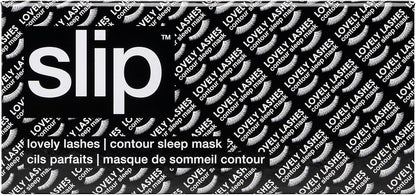 slip Contour Sleep Mask | 100% Pure Mulberry Silk, Ultra Soft | Contoured Design, Prevents Eye Pressure | Adjustable Strap, Ideal for Travel - Black