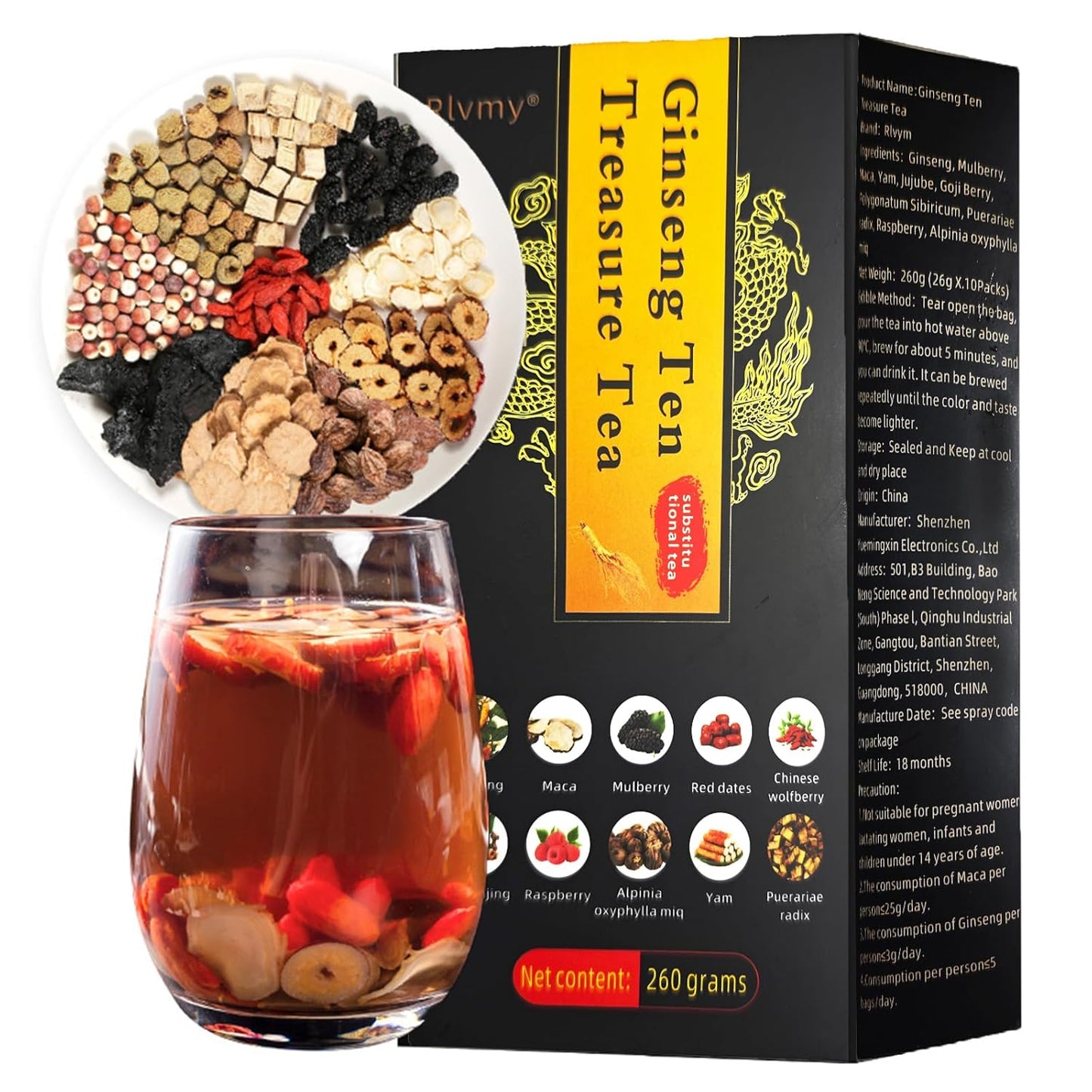 50 Bags Premium Natural Hibiscus Tea, 100% Pure Organic Hibiscus Flowers Herbal Tea, Caffeine-Free, Rich in Natural Goodness and Flavor, No Sugar, Gluten-Free, Vegan