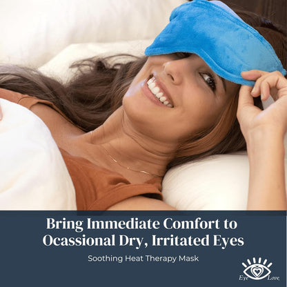 MediViz Heated Eye Mask, Hot or Cold Therapy | Moist Heat Compress for Irritation and Occasional Dry Eye, Removable Washable Cover