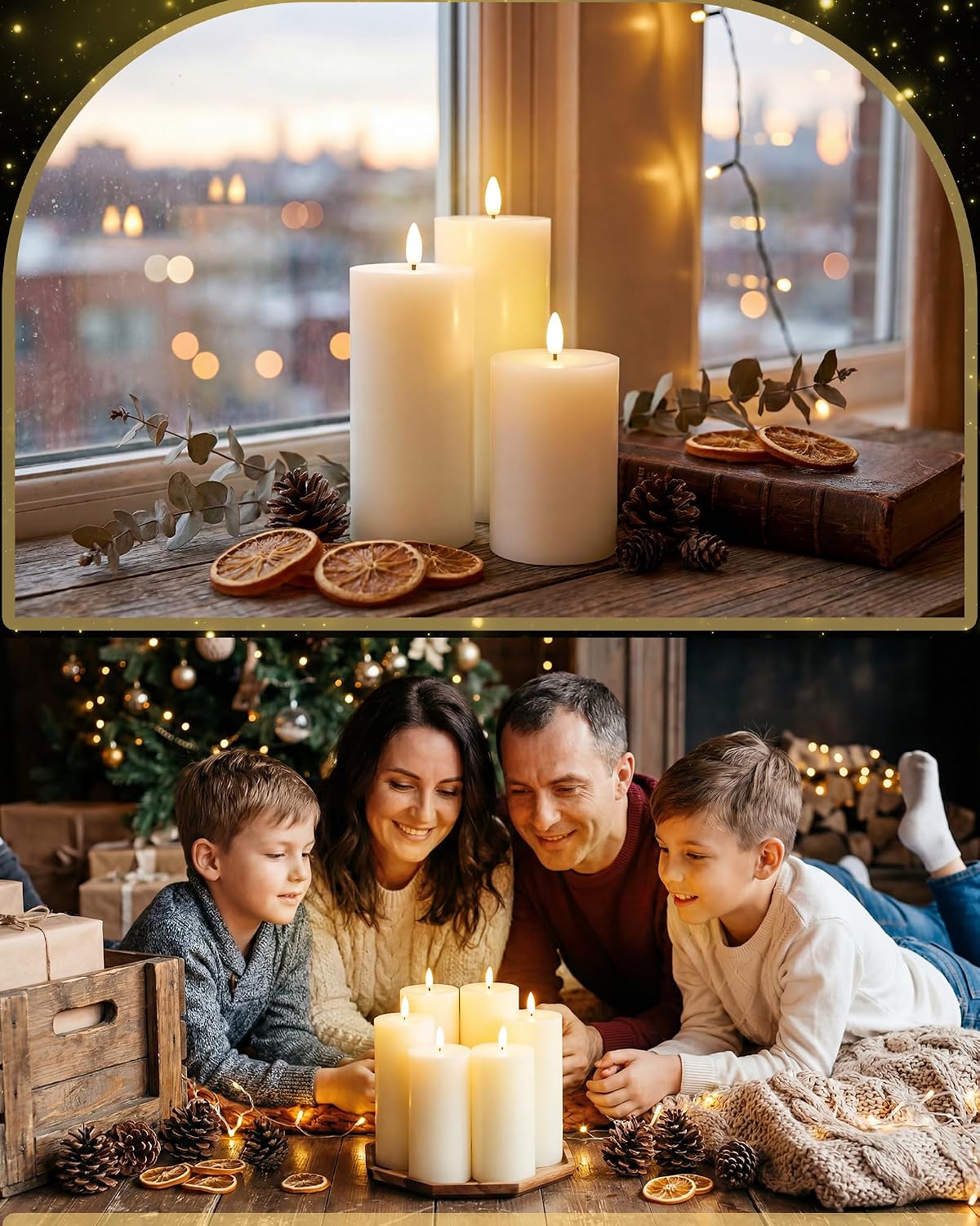 VIHOSE 12 Pack White Flameless Candles Set with Remote and Timer Flickering Flameless Battery Candles Flat Top LED Pillar for Wedding Outdoor Home Festival Decoration(D 3'' H 4'' 5'' 6'')