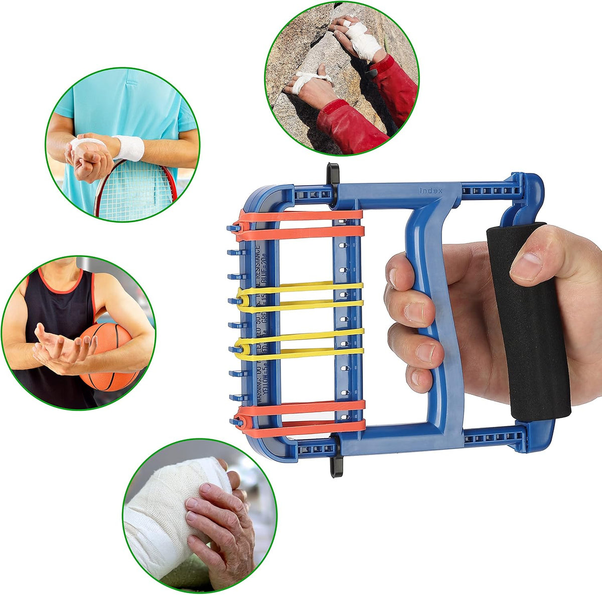 YPCBYNBS Hand Exerciser,Strength Training Grip Strengthener for Physcial Therapy,Blue