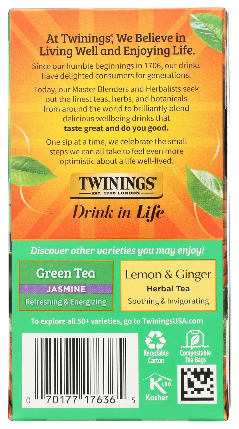 Twinings Green Tea, 1.48 Ounce Box 20 individual tea bags