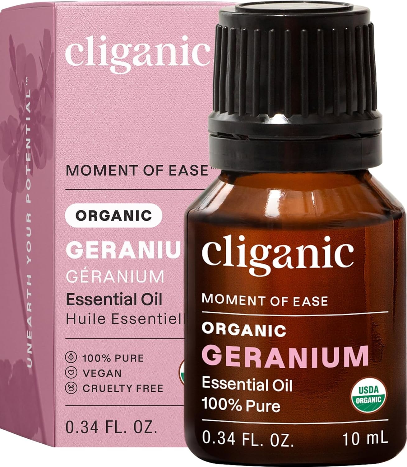 Cliganic Organic Lavender Essential Oil - 100% Pure Natural Undiluted, for Aromatherapy Diffuser | Non-GMO Verified - Colors B