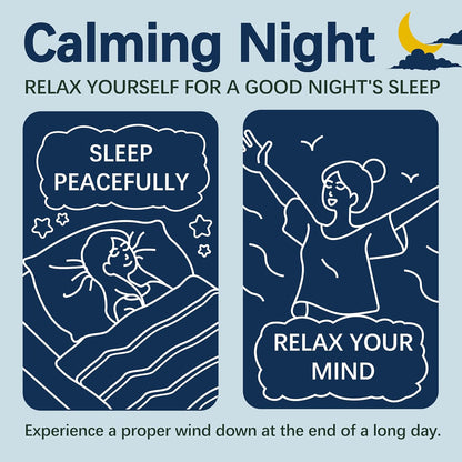 Herblight Valerian Root Night Time Tea with Lavender & Chamomile - Caffeine-Free Calming Herbal Blend for Relaxation & Stress Relief - Premium Whole Leaf Ashwagandha Tea (15 Sachets)