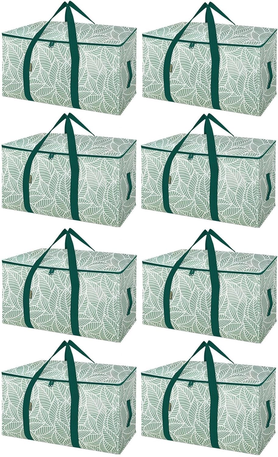BALEINE Oversized Moving Bags with Reinforced Handles, Heavy-Duty Storage Tote for Clothes, Moving Supplies (Clear)