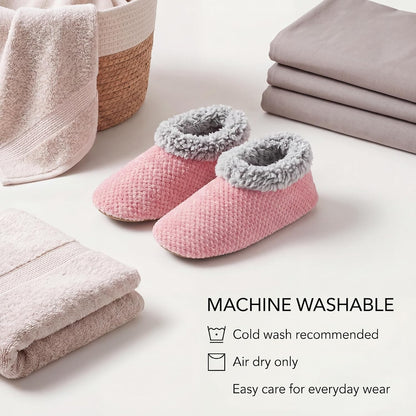 Cozylook Fuzzy Slippers for Women Indoor Soft Sole Slipper Socks