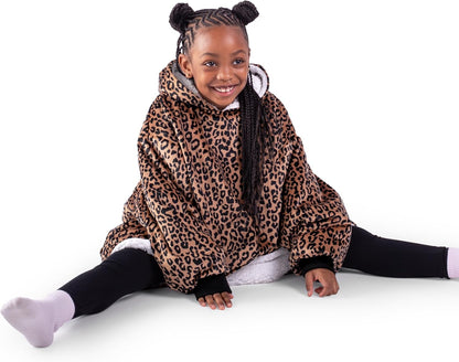 Bare Home Wearable Blanket Hoodie - Soft Plush Sherpa - Warm and Cozy - Oversized Wearable Blanket
