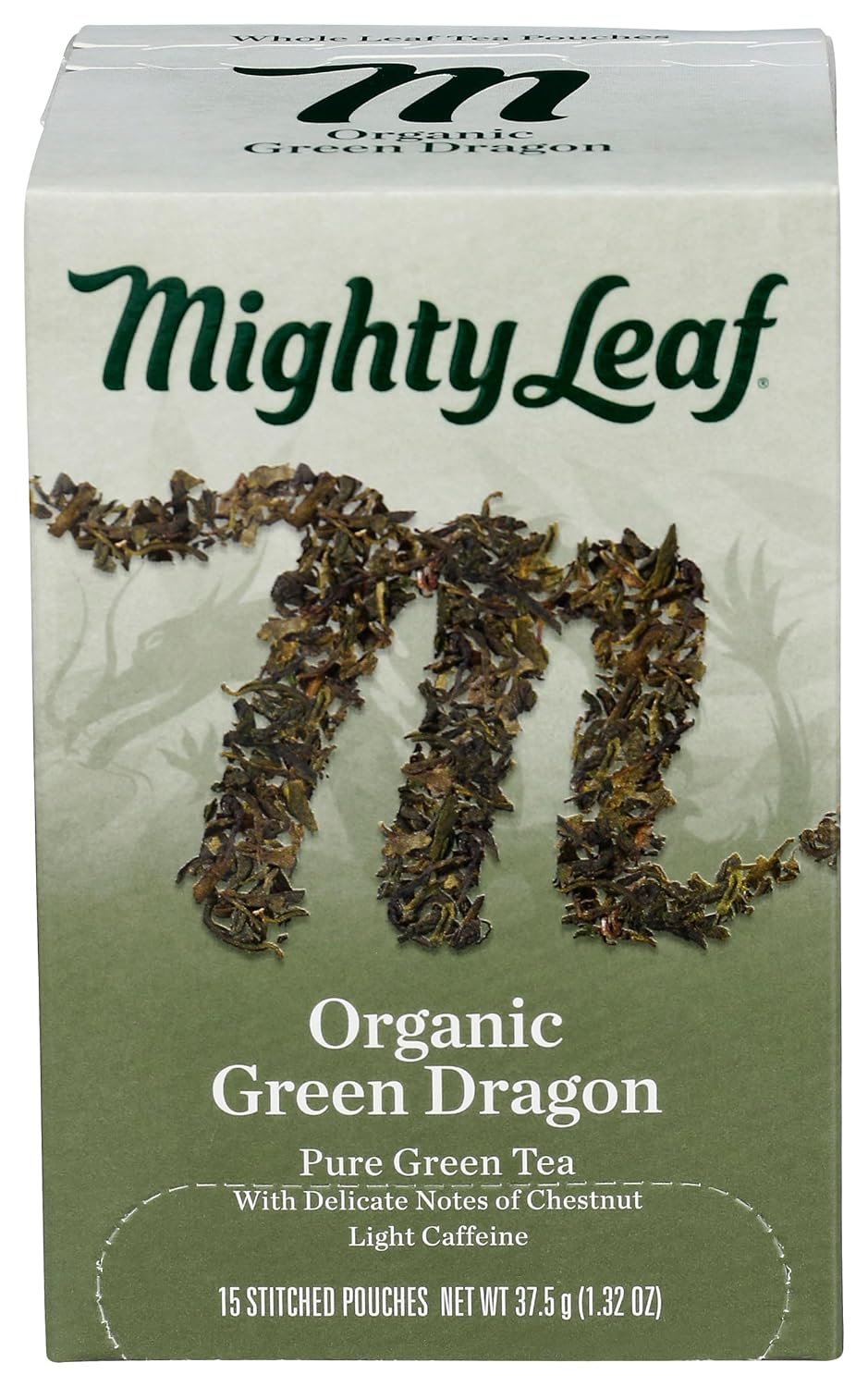 Mighty Leaf Tea Organic Green Dragon Hand-Stitched Tea Bags, 15 ct