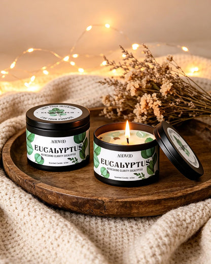 AOOVOO Sage Candle for Cleansing - 3 Wick 12oz Large Scented Candle with Crystals & Sage Leaves Inside, Soy Candles Non Toxic for Meditation Spiritual Gift, Aromatherapy Candle for Women Men