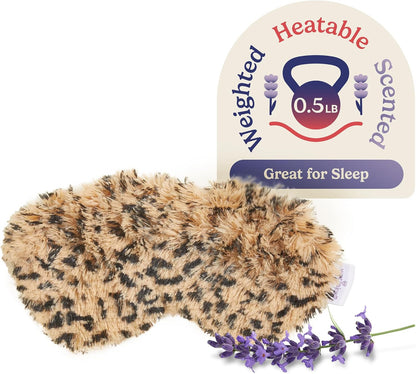 warmies Microwavable Eye Mask, Weighted Sleep Mask, Curly Sage Green