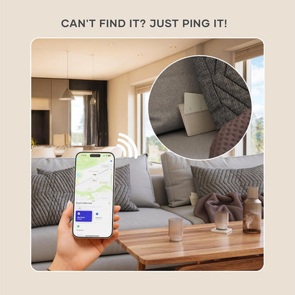 Satechi FindAll Wallet Card, Find My Compatible, Wireless Charging, Black