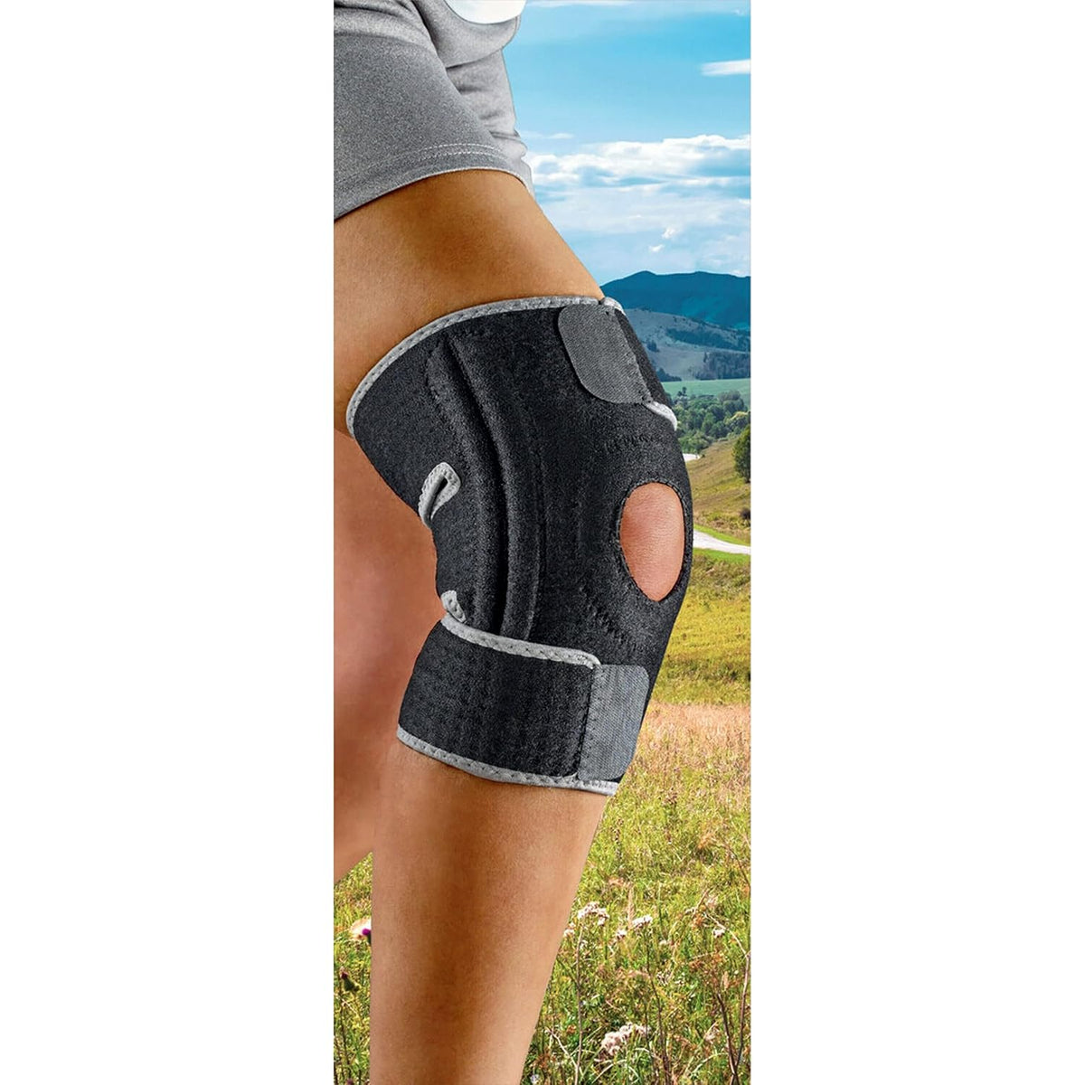 ACE Brand Adjustable Knee Brace with Side Stabilizers Provides Support & Compression to Arthritic and Painful Knee Joints