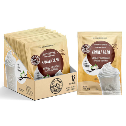 Big Train Spiced Chai Tea Latte Beverage Mix, 2.9 oz Packets (Pack of 12)
