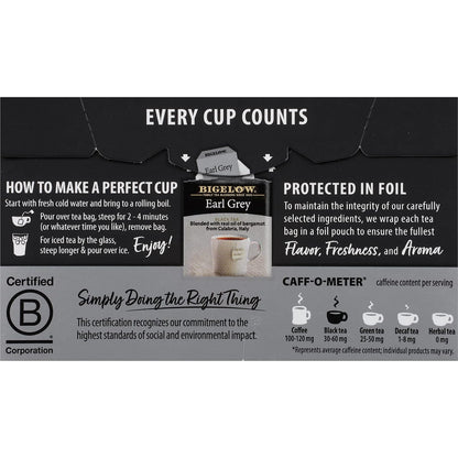 Bigelow Tea Black Tea 6 Flavor Variety Pack, Caffeinated Tea with Mint, Lemon, Constant Comment, English Teatime, Earl Grey, and Vanilla Chai, 20 Count Box (Pack of 6), 120 Total Tea Bags