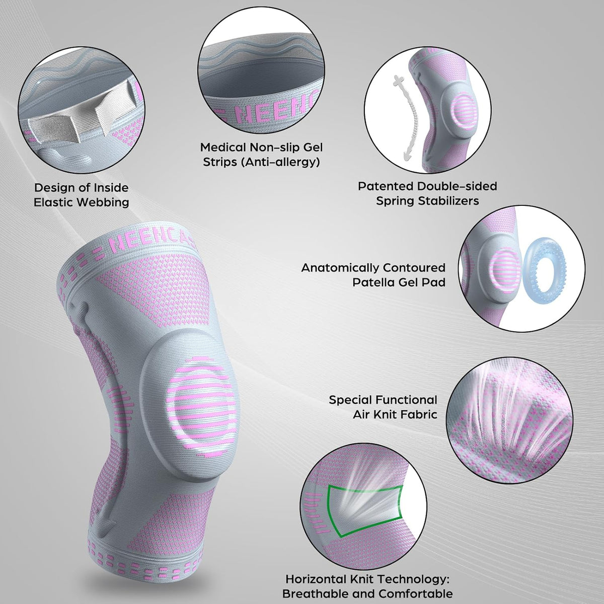 NEENCA Professional Knee Brace, Medical Knee Support for Women & Men Relief