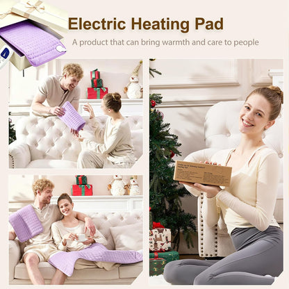 12"x24" Heating pad, Electric Heat Pad 6 Heating &4 Timer Setting