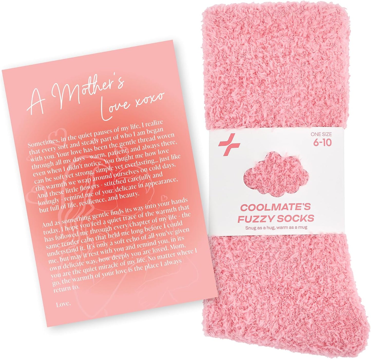COOLMATE Fuzzy Socks for Women Gift Box – Cozy Soft Cloud Socks for Spa Home, Mother’s Day Gifts for Mom Grandma