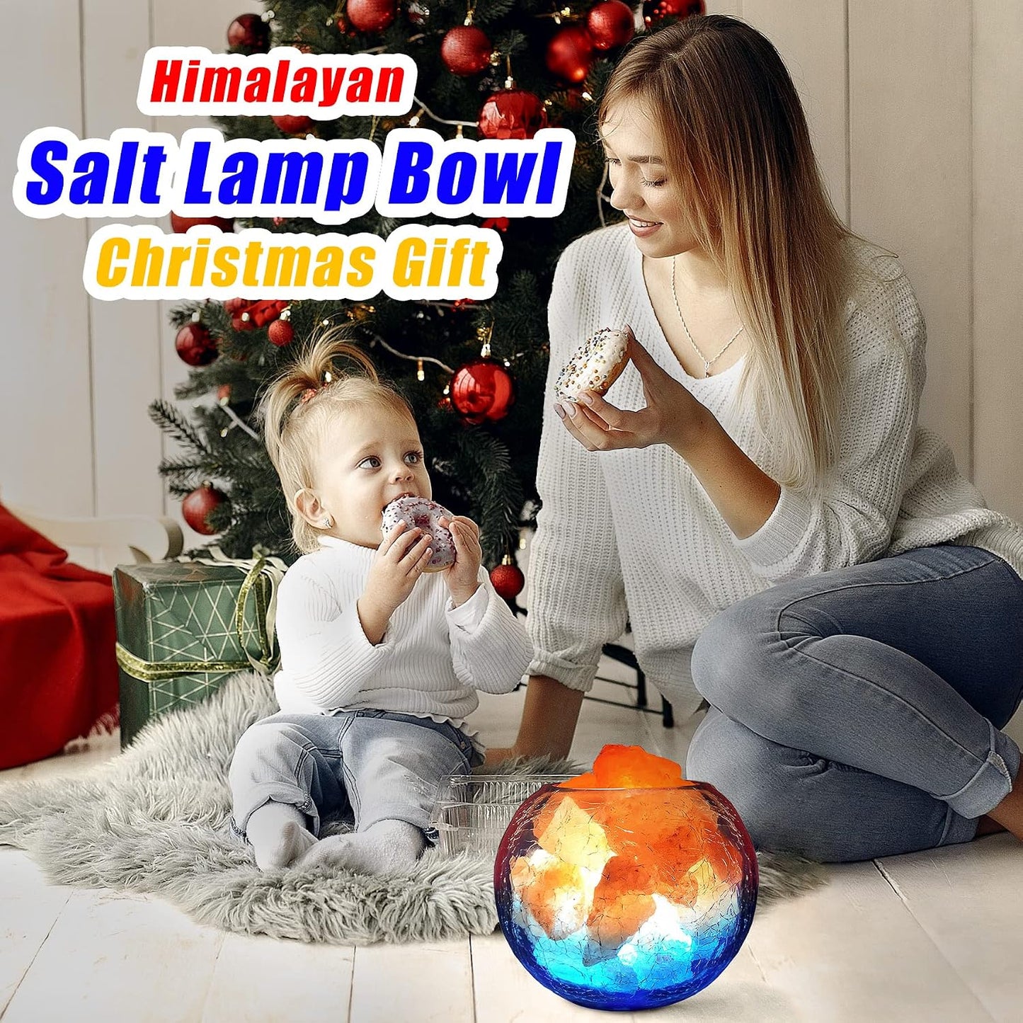 USB Himalayan Salt Lamp with Remote Control, 16 Colors Lighting & 4 Color Changing Mode Salt Rock Lamp, Used for Holiday Gift, Home Deco, Yoga, Office