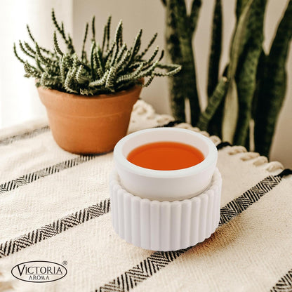 VICTORIA AROMA Ceramic Wax Melt Warmer 3-in-1 Candle Wax Warmer for Scented Wax Melter Electric Fragrance Wax Burner for Home Office Bedroom Gift & Decor…