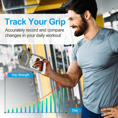 Handeful Grip Strength Tester, Hand Grip Dynamometer, Electronic Handgrip Testing for Sports Home School Use