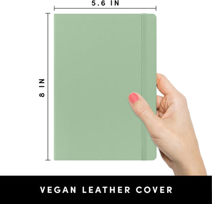PAPERAGE Lined Journal Notebook, Hardcover Journal for Women & Men, 160 Pages, (5.6 in x 8 in), College Ruled Journaling Notebook for Work, School Supplies & Note Taking, (Black)