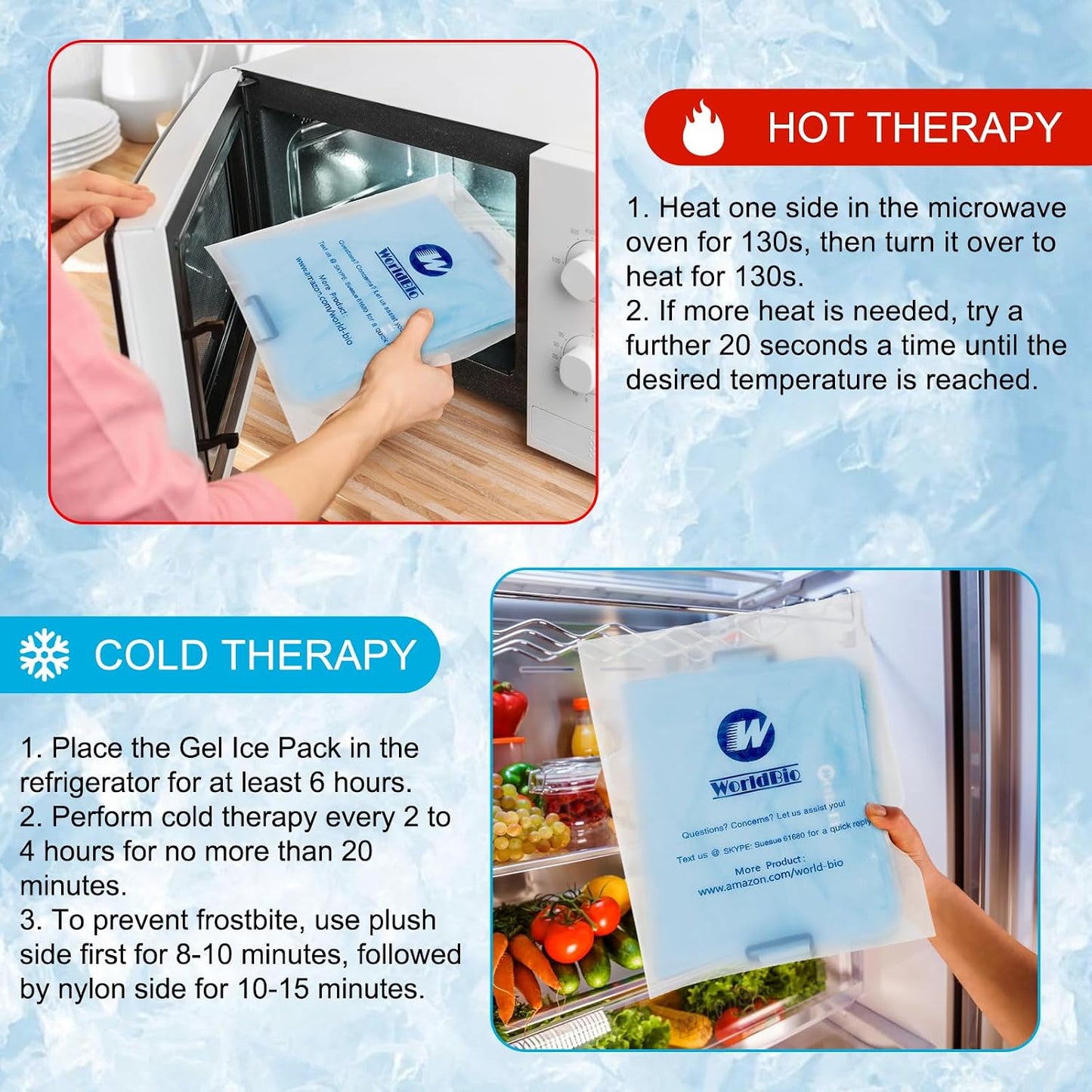 Shoulder Ice Pack Rotator Cuff Cold Therapy Wraps